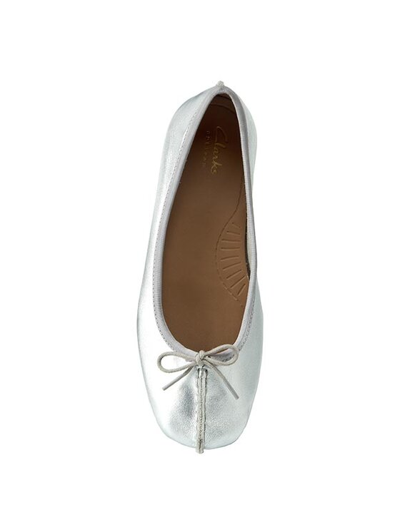 Clarks Балеринки Clarks Freckle Ice 261140454 Сребрист