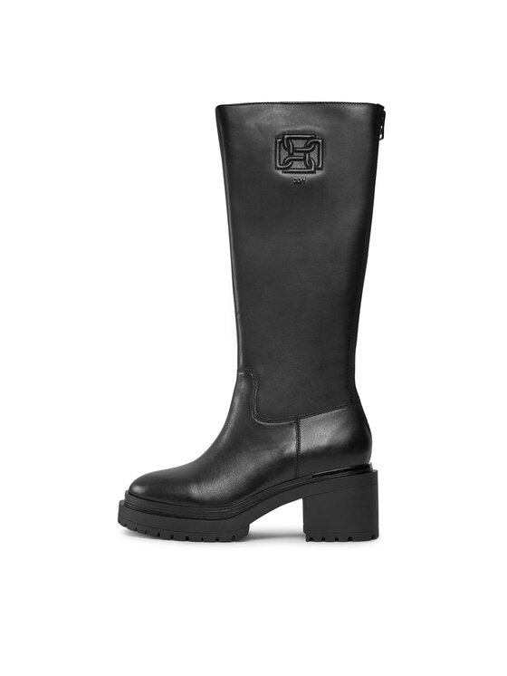 DKNY Kozačky DKNY Paloma Logo K3324785 Černá