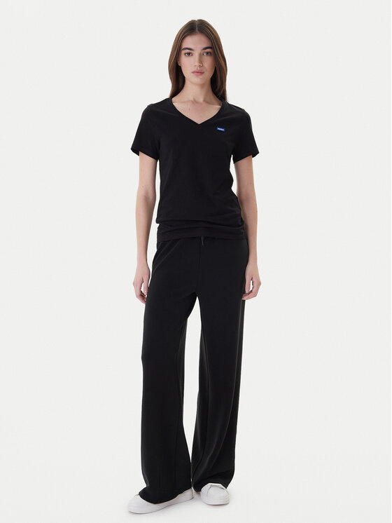 HUGO HUGO Футболка Classic 50513667 Чорний Slim Fit