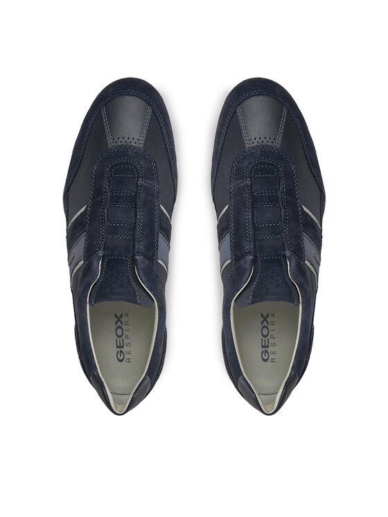 Geox Sneakersy Geox U Wells A U82T5A 02211 C4002 Tmavomodrá