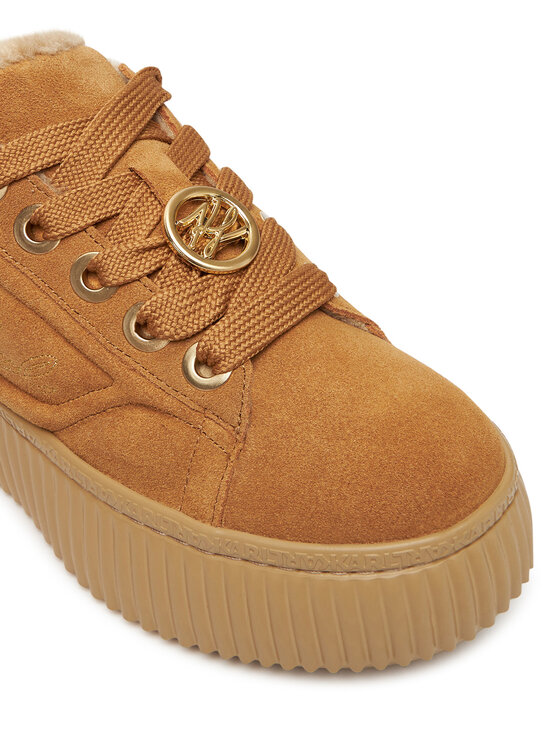 KARL LAGERFELD Sneakersy KARL LAGERFELD Kreeper Lo KL42312 Hnědá