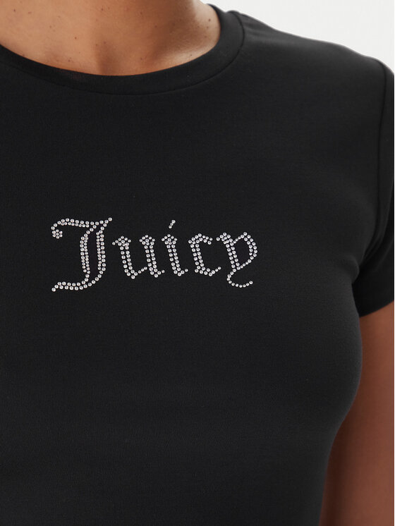 Juicy Couture Juicy Couture Camiseta Esme JCWCT225323 Negro Slim Fit