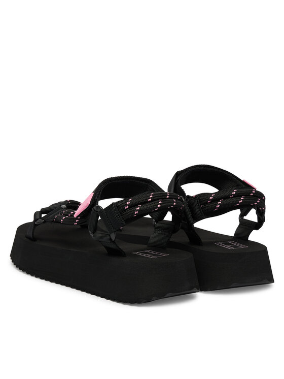 Tommy Jeans Sandali Tommy Jeans Tjw Eva Rope Sandal EN0EN02970 Nero
