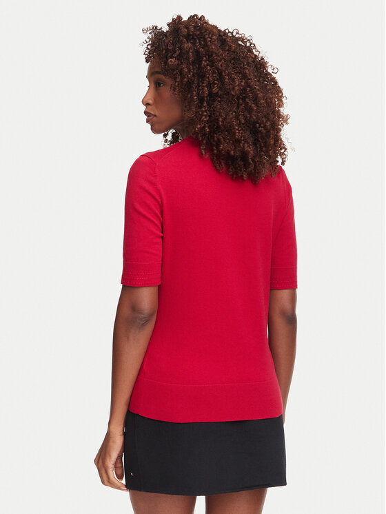 Tommy Hilfiger Tommy Hilfiger Camiseta WW0WW49705 Rojo Slim Fit