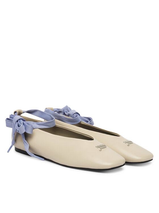 Tommy Jeans Balerinos Tommy Jeans Tjw Ballerina With Laces EN0EN02939 Écru