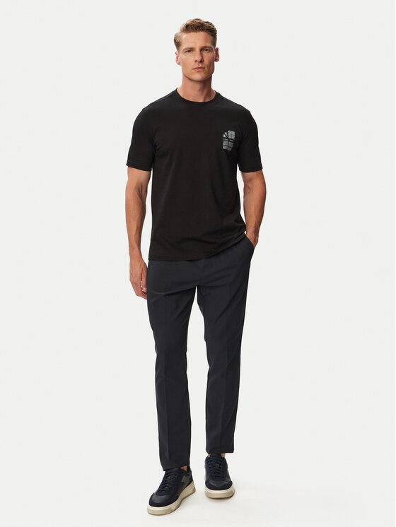BOSS BOSS Camiseta Te_Blueprint 50566628 Negro Regular Fit