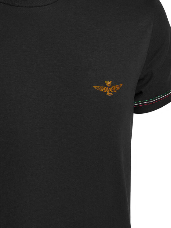 Aeronautica Militare Aeronautica Militare Komplet t-shirt majic﻿ AM1UTI003B Črna Slim Fit