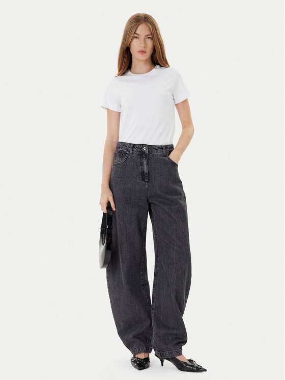 PINKO PINKO Camiseta Bussolotto 100355 A2RD Blanco Regular Fit