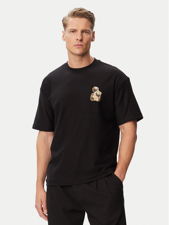HUGO HUGO Camiseta Detzi 50563795 Negro Relaxed Fit