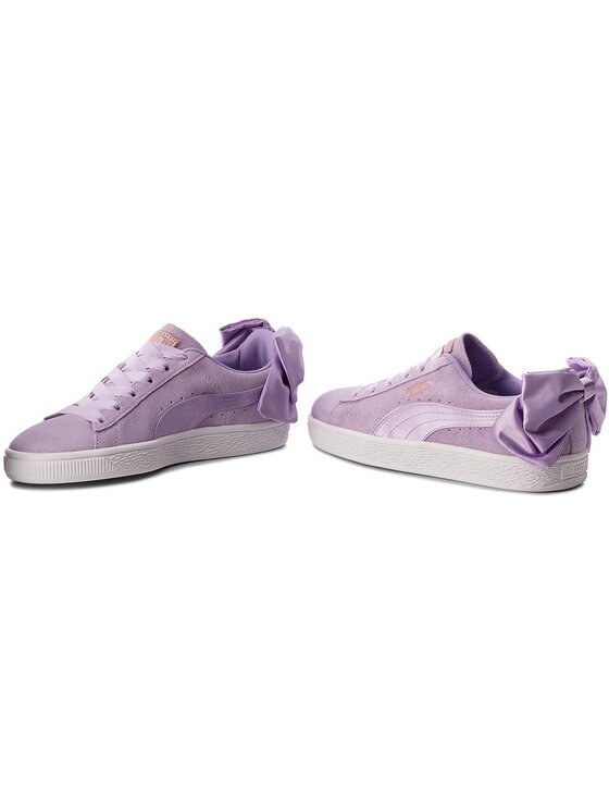 Puma Sneakersy Puma Suede Bow Jr 367316 03 Fialová