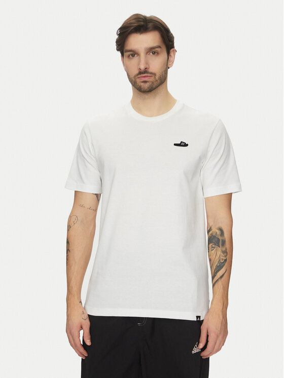 adidas adidas Футболка Lounge Slide Graphic JJ4002 Білий Regular Fit