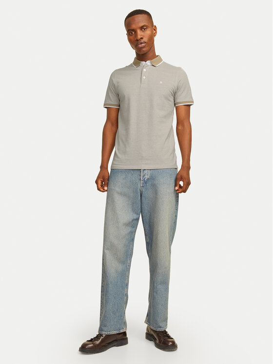 Jack & Jones Jack & Jones Conjunto de camisetas polo Paulos 12191216 Gris Slim Fit