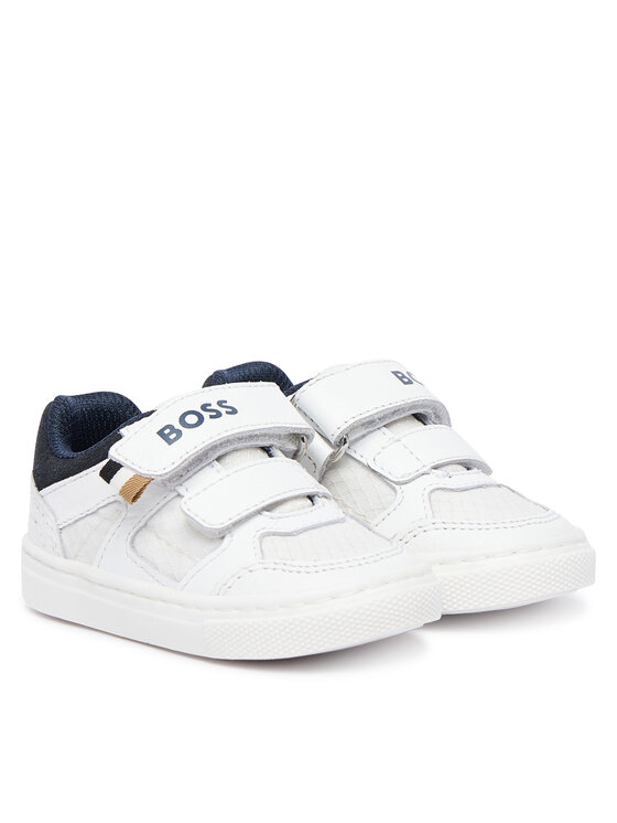 BOSS Sneakersy BOSS J52827 M Biela