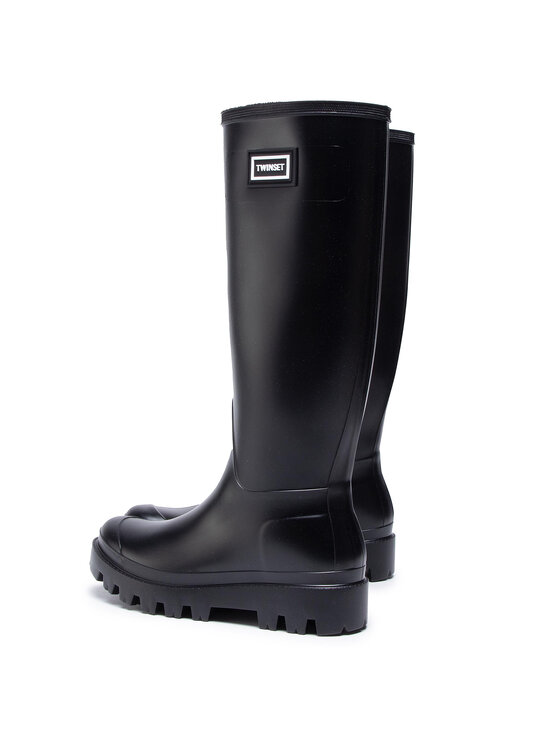 TWINSET Гумові чоботи TWINSET Rain Boot 202tcp21 Чорний