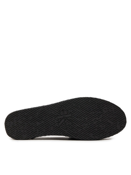 Calvin Klein Jeans Espadryle Calvin Klein Jeans Platform Espadrille Mix Ml Mtl YW0YW01622 Czarny