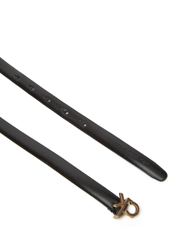 Calvin Klein Дамски колан Calvin Klein Ck Buckle Skinny Belt 15Mm LV04F7034G Черен