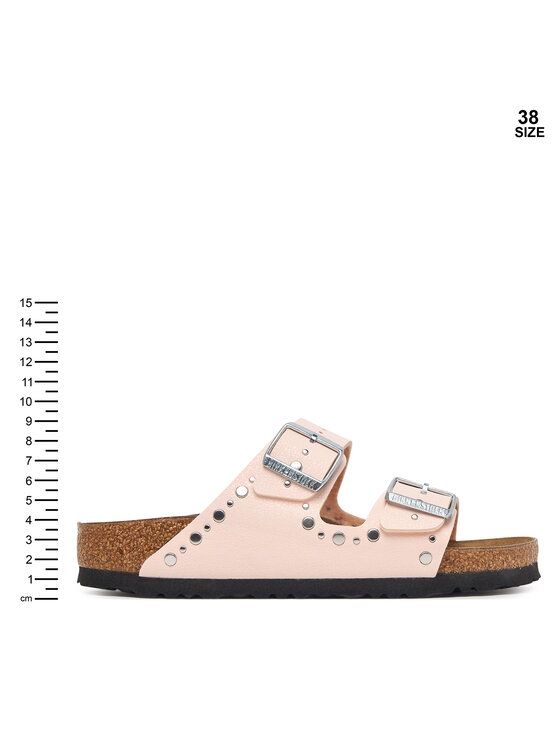 Birkenstock Klapki Birkenstock Arizona Rivets 1032546 S Różowe złoto