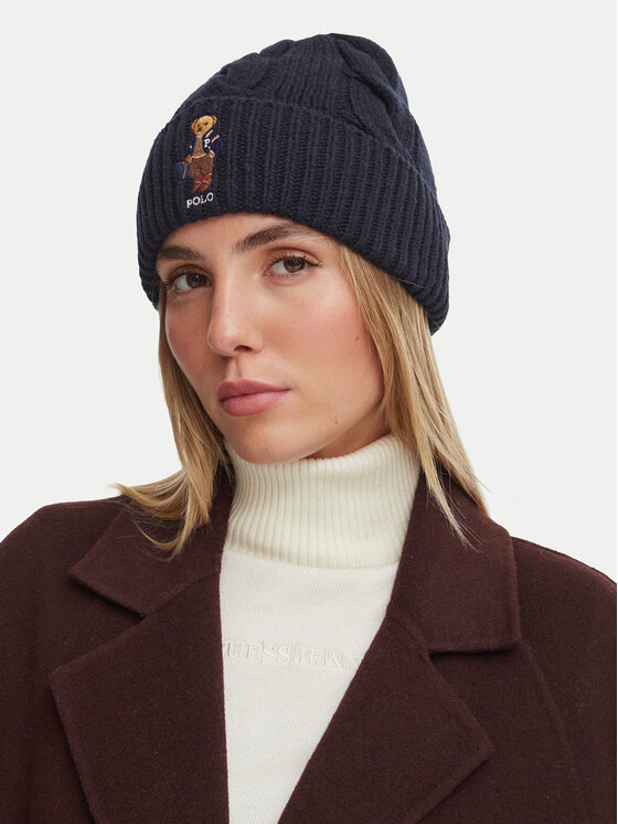 Polo Ralph Lauren Čiapka Polo Ralph Lauren 455P18118001 Tmavomodrá