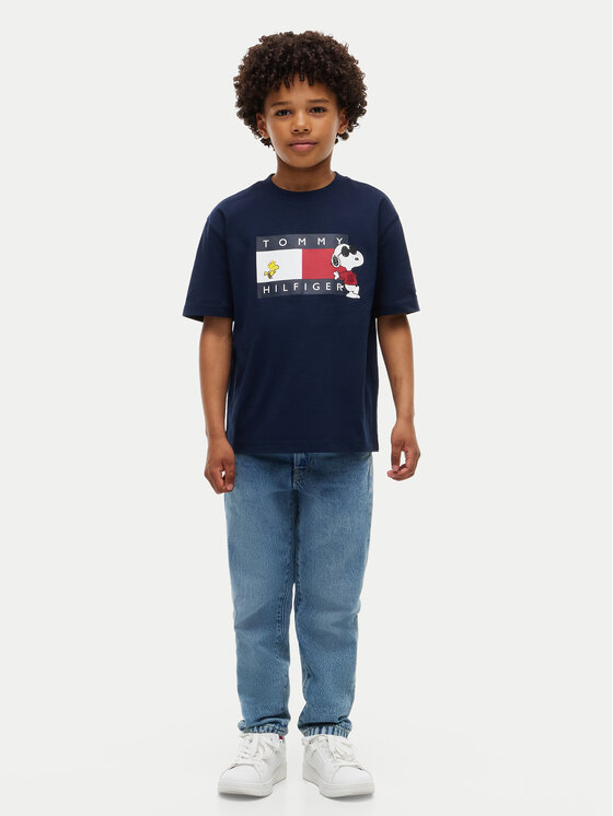 Tommy Hilfiger Tommy Hilfiger Camiseta Peanuts KS0KS00766 Azul marino Regular Fit