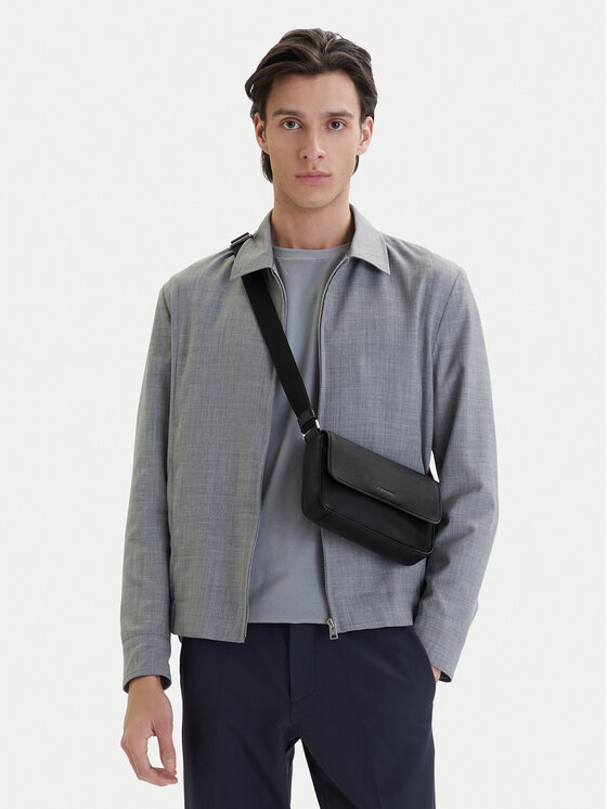 Calvin Klein Rankinė Calvin Klein Raised Small Flap Messenger LV04D3327G Juoda