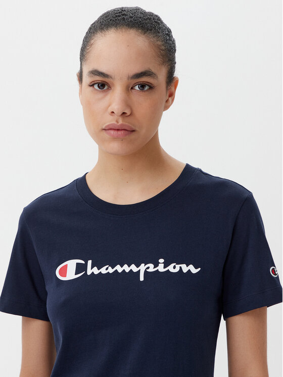 Champion Champion Футболка 118090 Cиній Slim Fit