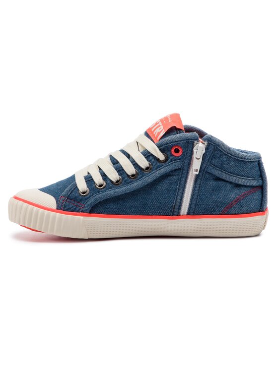 Pepe Jeans Modne superge Pepe Jeans Industry Neon PLS30846 Mornarsko modra