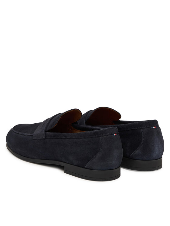 Tommy Hilfiger Loaferice Tommy Hilfiger Flexible Slim Suede Loafer FM0FM05745 Plava