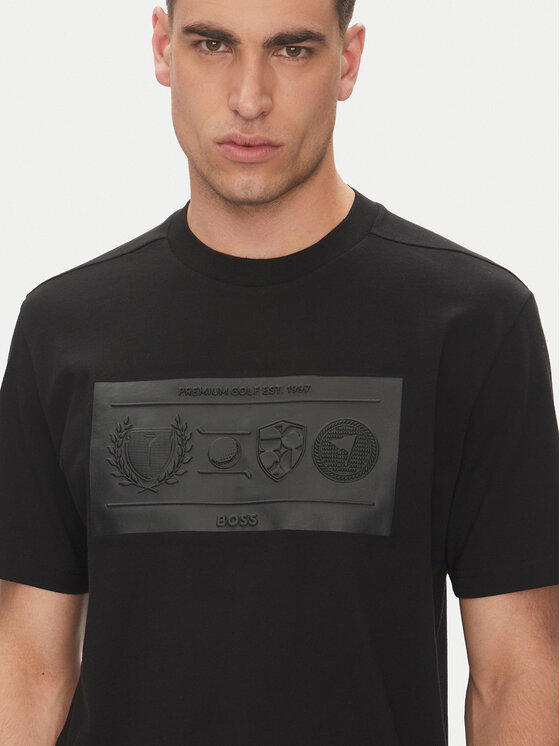BOSS BOSS Футболка 50538112 Чорний Regular Fit