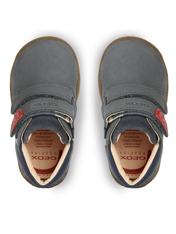 Geox Šnurovacia obuv Geox B Macchia Boy B164NC 03285 C9004 Sivá
