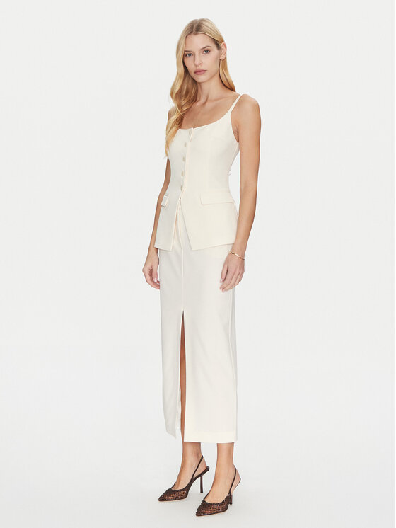 Simona Corsellini Simona Corsellini Top P25CPTO00801 Beige Slim Fit