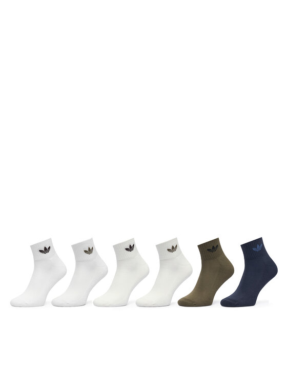 adidas Довгі шкарпетки adidas Mid Ankle Socks 6 Pairs KQ9070 Кольоровий