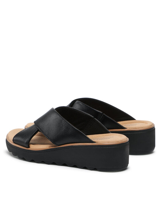 Clarks Παντόφλες Clarks Jillian Gem 261575854 Μαύρο