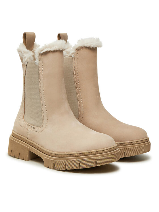 Tamaris Členková obuv s elastickým prvkom Tamaris 1-26407-43 Béžová