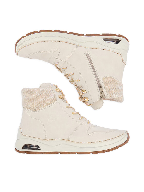 Rieker Botines planos Rieker 44555-60 Écru