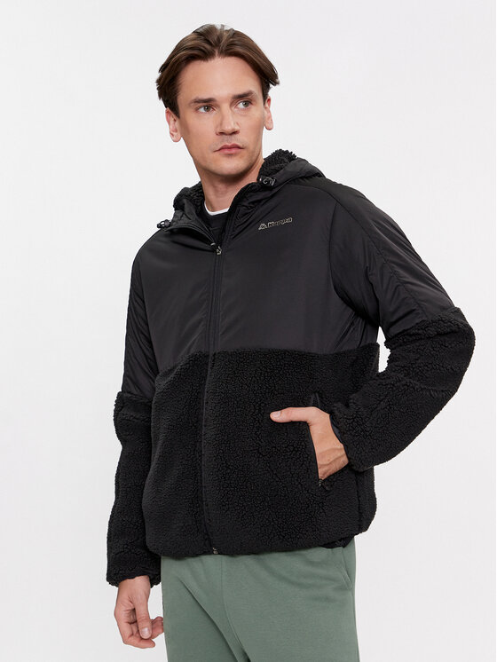 Kappa Kappa Chaqueta de entretiempo Logo 331E2RW Negro Regular Fit