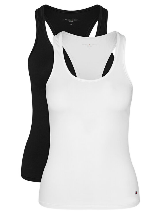 Tommy Hilfiger Tommy Hilfiger Conjunto de tops UW0UW05748 Negro Regular Fit