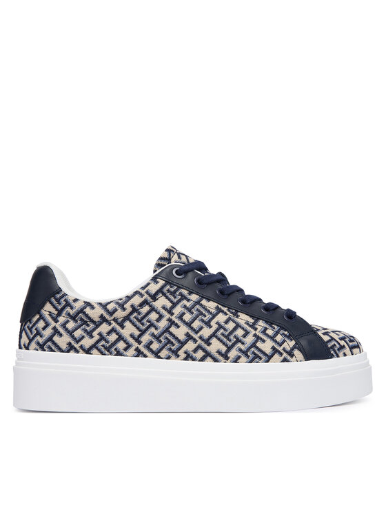 Tommy Hilfiger Αθλητικά Tommy Hilfiger Chic Platform Monogram FW0FW09398 Μπεζ