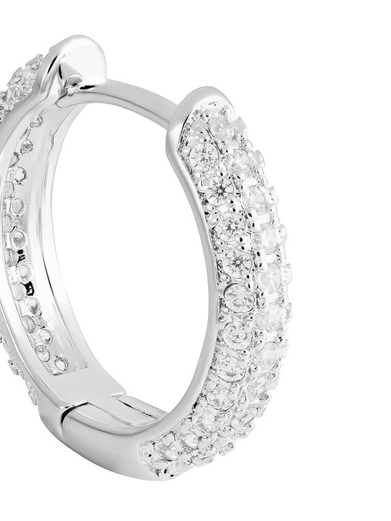 ICED STUFF Cercei ICED STUFF Diamond Ring Aur alb