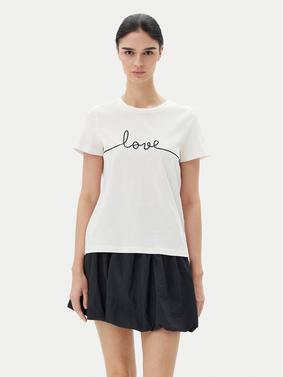 Vero Moda Vero Moda Футболка Kami 10332587 Білий Relaxed Fit