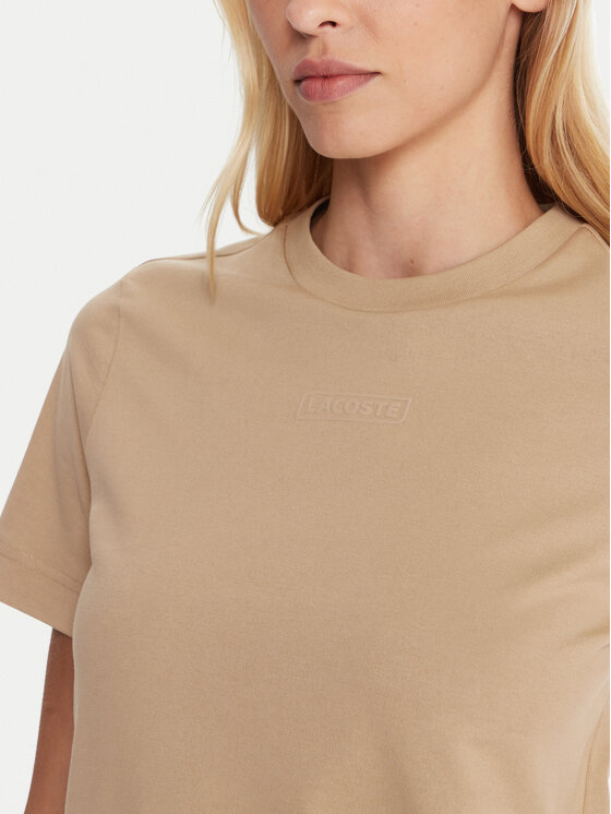Lacoste Lacoste Camiseta TF0355 Beis Regular Fit
