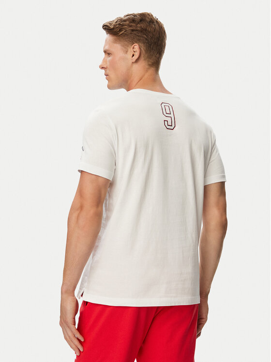Beverly Hills Polo Club Beverly Hills Polo Club Camiseta F-SS26M-TS0005 POL Blanco Regular Fit