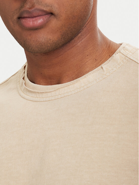 G-Star Raw G-Star Raw Camiseta Washed Distressed D28896-E401 Beis Relaxed Fit