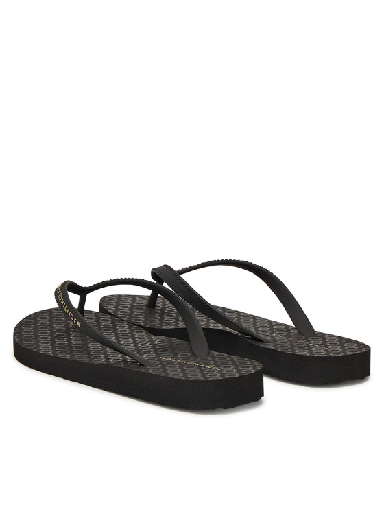 Tommy Hilfiger Žabky Tommy Hilfiger Hilfiger Strap Beach Sandal FW0FW08736 Čierna