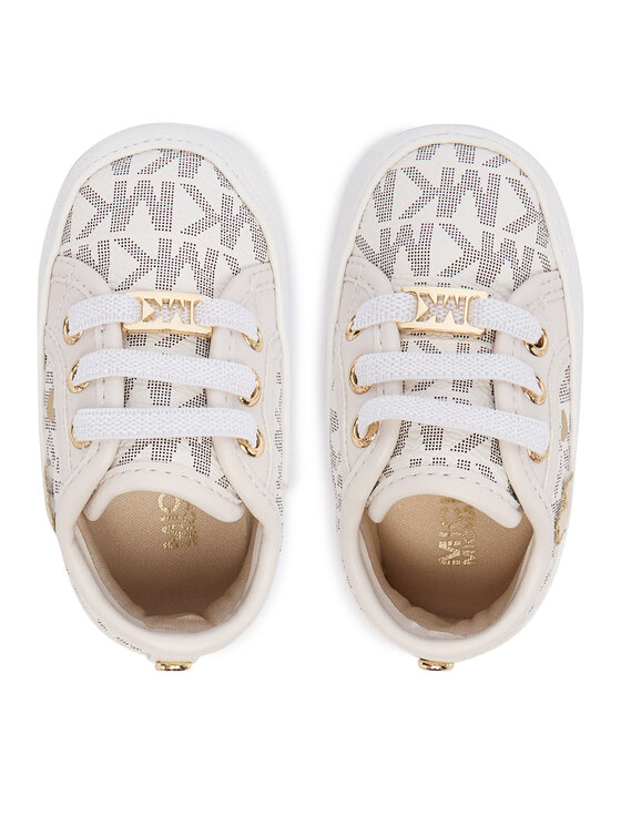 MICHAEL Michael Kors Снікерcи MICHAEL Michael Kors Baby Brittania Hearts MK04984256 Білий