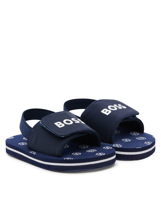 BOSS Sandály BOSS J52156 S Tmavomodrá