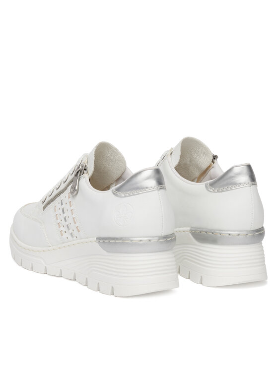 Rieker Sneakersy Rieker N8321-80 Bílá