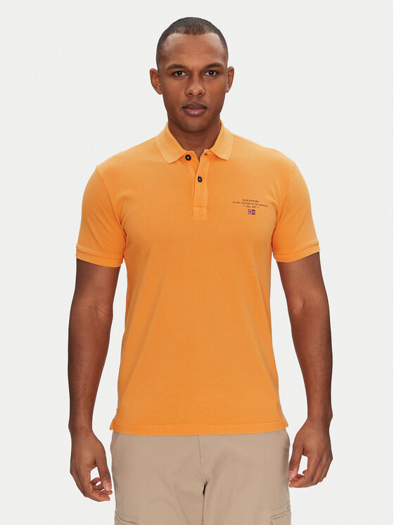Napapijri Napapijri Polo Elbas NP0A4GDL Narančasta Regular Fit