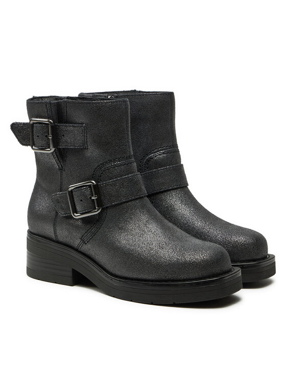 Clarks Ботильйони Clarks Rebelle Buckle 26178889 Срібний