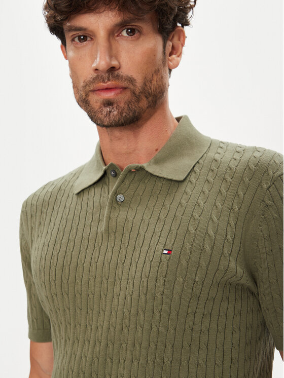Tommy Hilfiger Tommy Hilfiger Polo majica MW0MW40701 Zelena Regular Fit