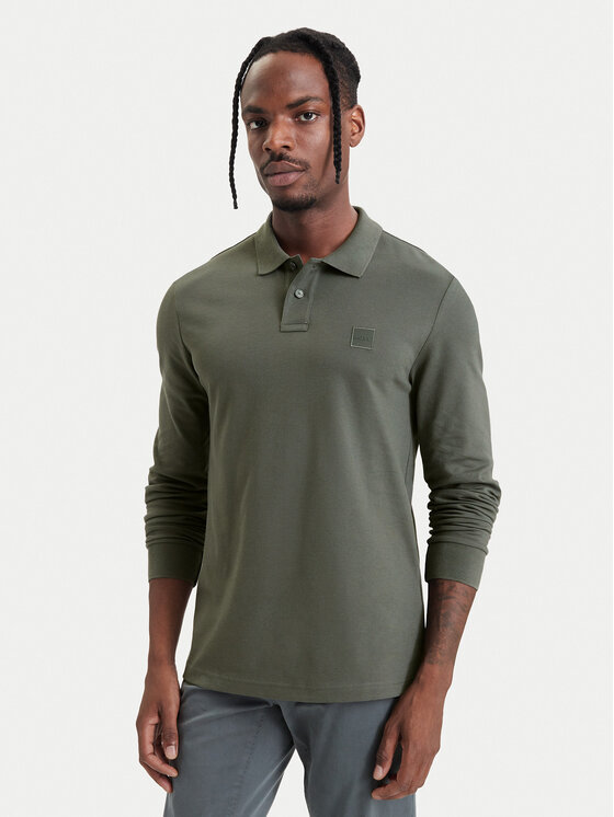 BOSS BOSS Polo Passerby 50507704 Caqui Slim Fit
